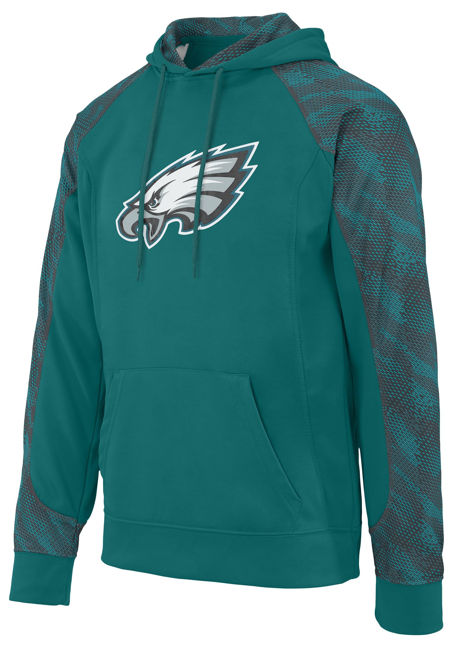 Zubaz NFL Men's Elevated Logo Viper Hoodie