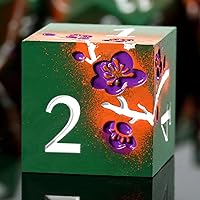 Vista 15 de Dados DND de metal mate rojo, DNDND 7 piezas de dados metálicos pesados D&D con hermoso estuche de regalo para juego de mesa Dungeons and Dragon