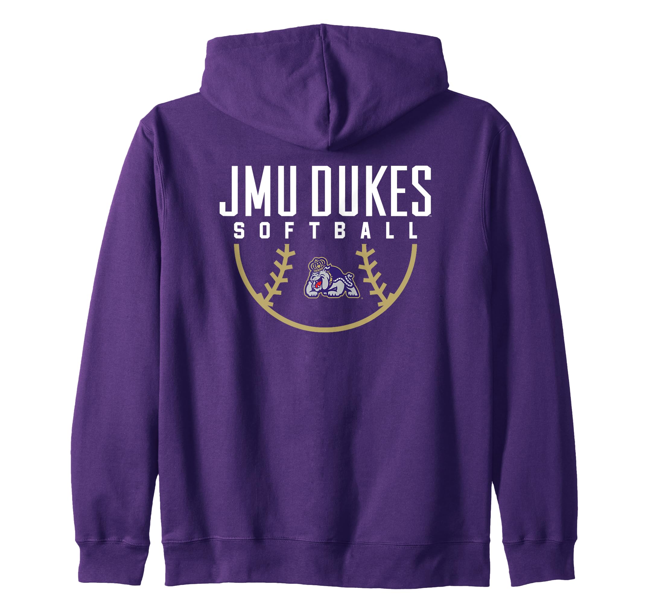 James Madison University JMU Dukes Softball Arch Zip Hoodie
