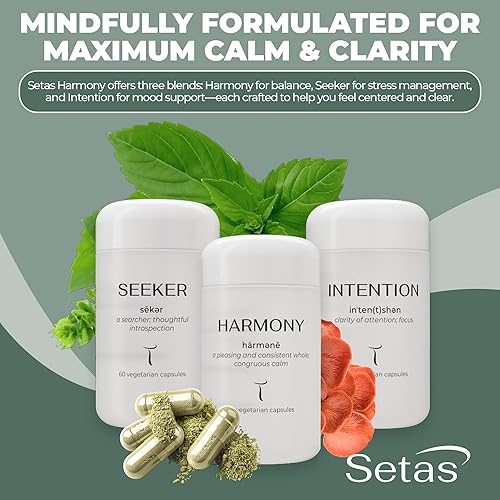 Miniatura 6 de Harmony - Suplemento botánico y hongo de Setas  Reishi orgánico y melena de león, Ashwagandha, tilo y L-teanina para apoyar el estado de ánimo, el