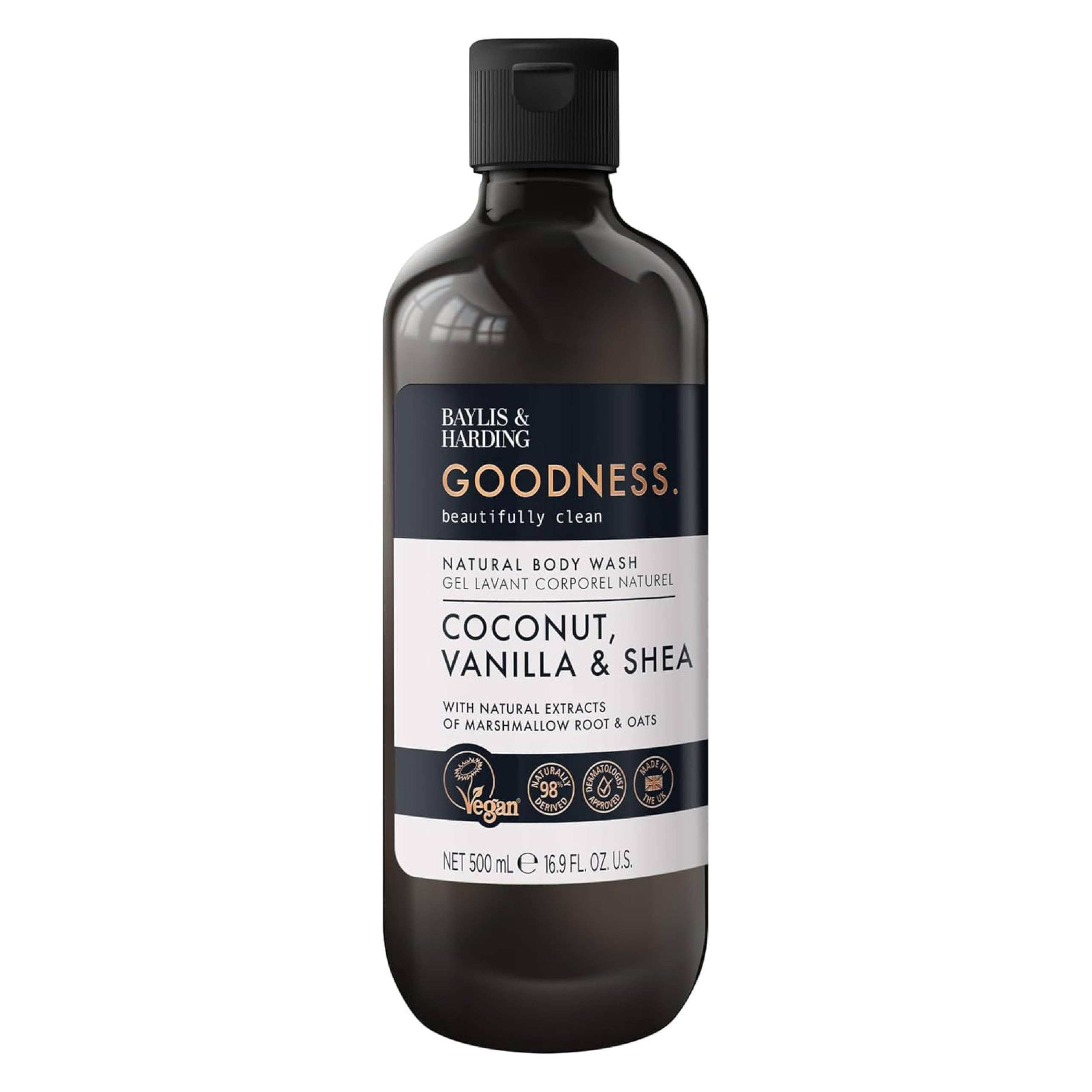 Baylis & Harding Goodness Natural Body Wash Coconut Vanilla & Shea 500ml