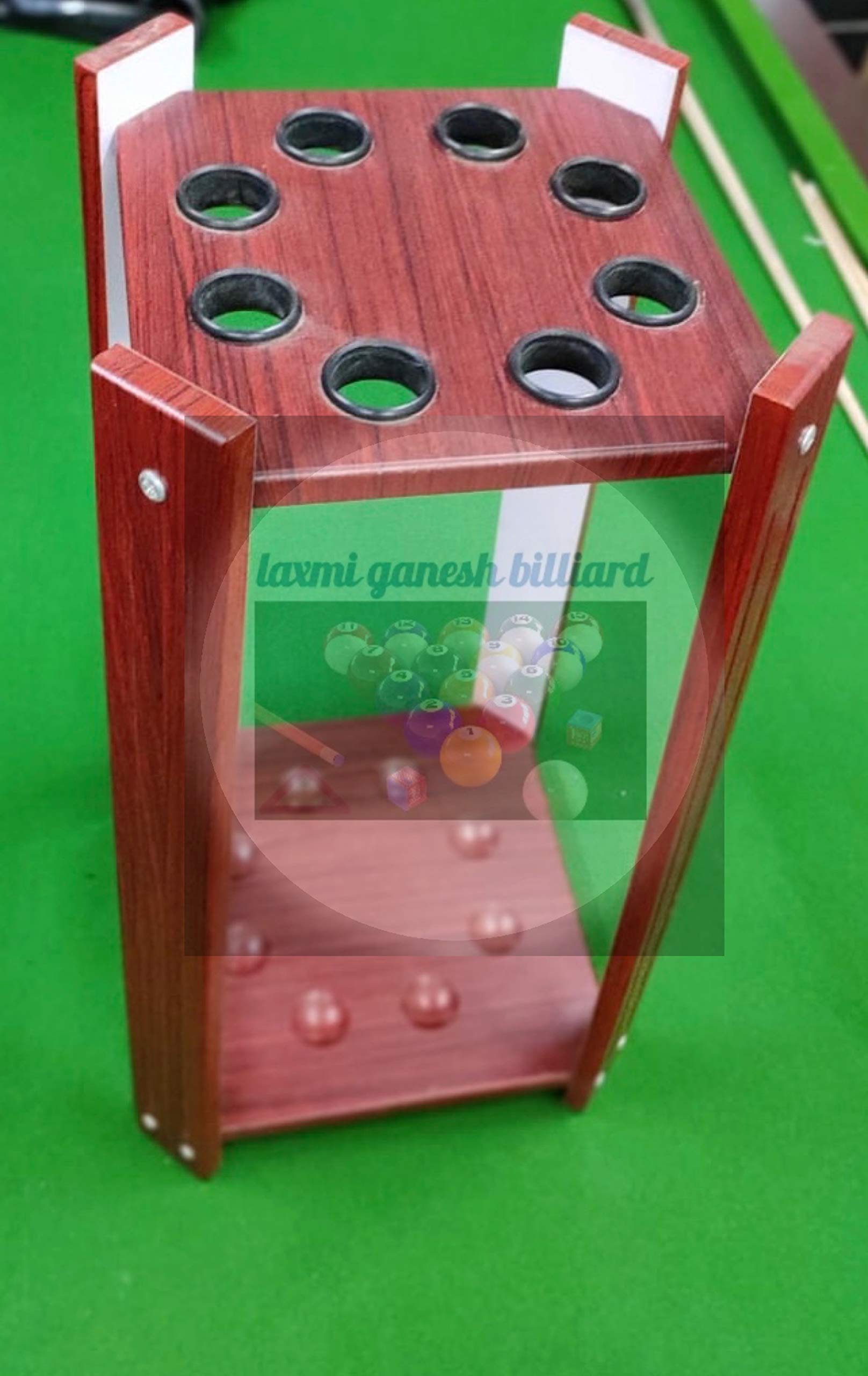 LGB Snooker Billiard Wall Cue Rack (Holds 8 - Pieces Cues) 2