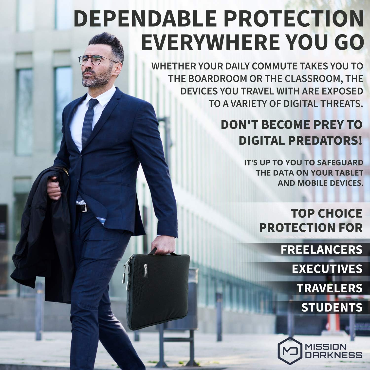 Mission Darkness Wallet Case, Black