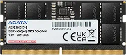 Memória RAM Notebook Adata XPG DDR5 8GB 5600MHz CL46 SODIMM 1.1V, Alto Desempenho e Baixo Consumo – AD5S56008G-S