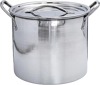 Stock Pot with Stainless Steel Lid Premium Quality Multi Purpose Cooking Pot for Cooking Soups Stews & Brew Boiling 15 Litre