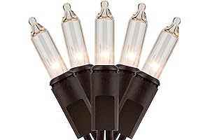 Pack of Two Yuletime 21Ft Grapevine Lights with 100 Bulbs and Clear-Brown Wire
