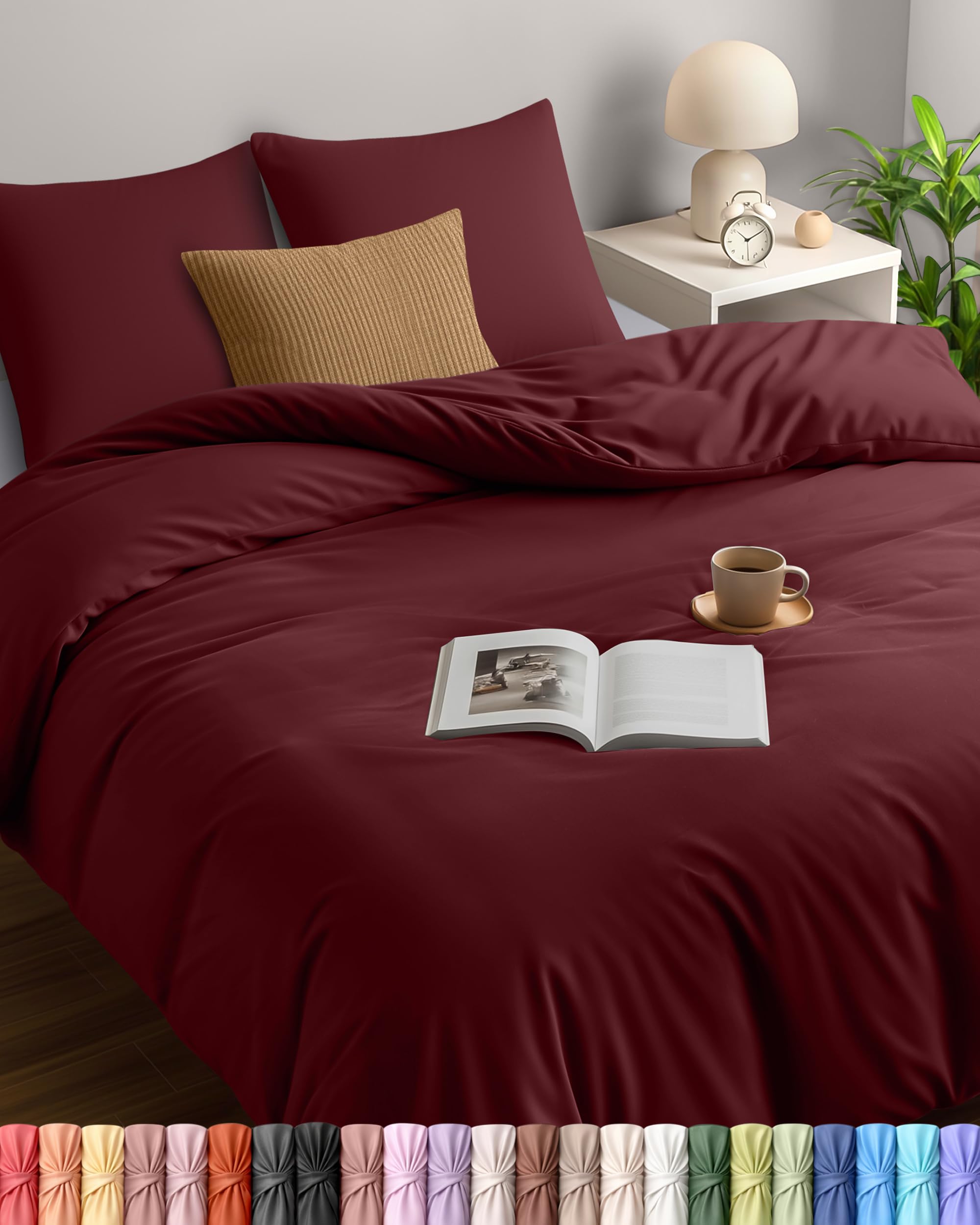 Utopia Bedding Bettwäsche - Mikrofaser Bettbezug + Kissenbezüge