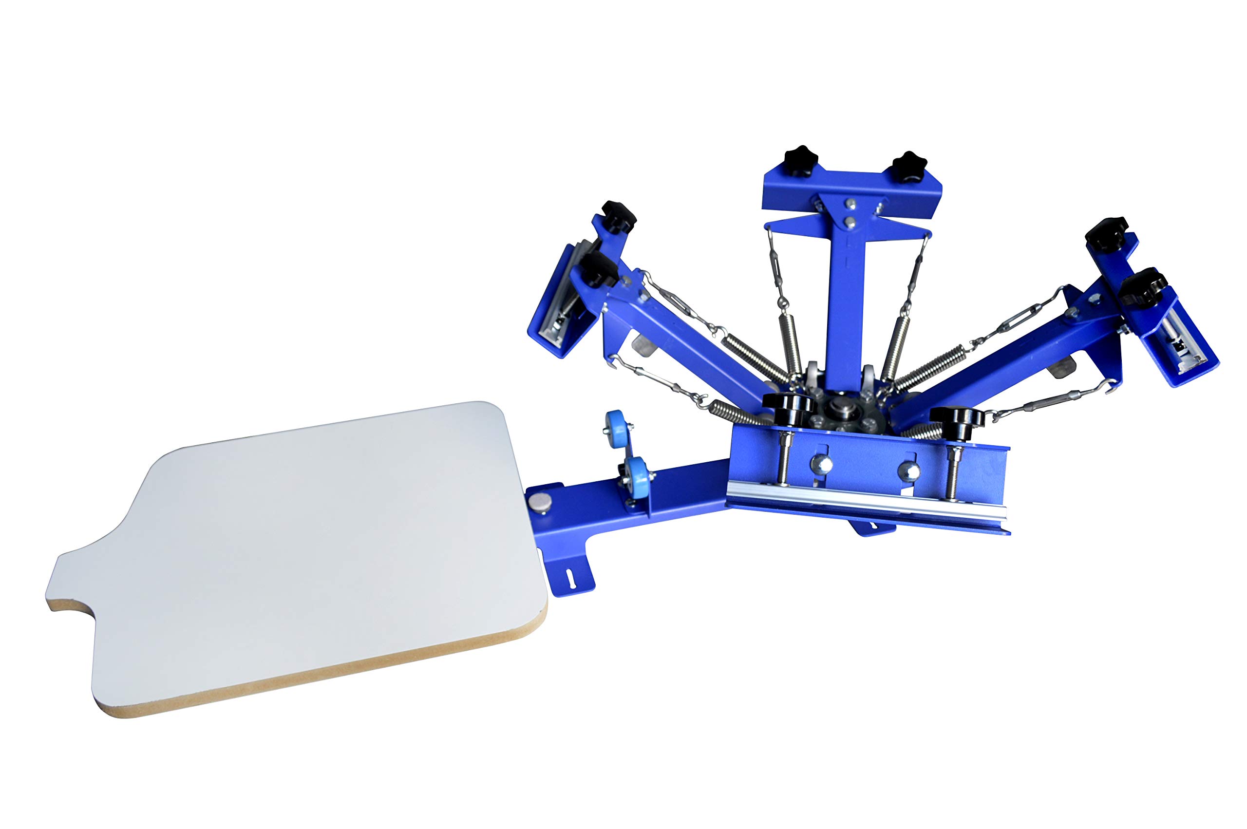 INTSUPERMAI 4 Color Screen Printing Press Silk Screen Printing Machine for T-Shirt Printing