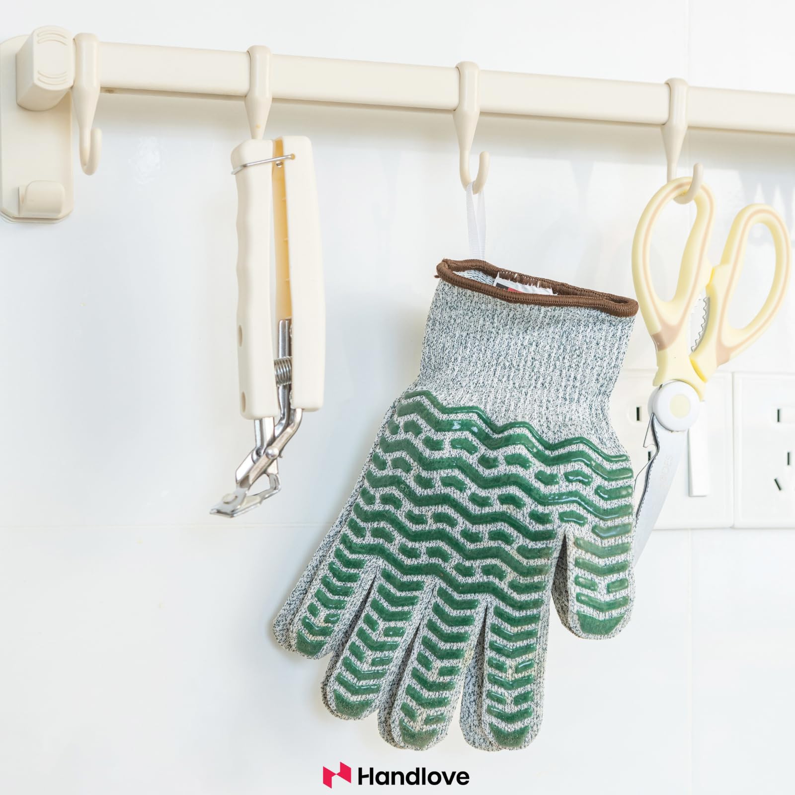 HandLove Guantes resistentes a los cortes, guantes de corte de silicona antideslizante, protección de nivel 5, grado alimenticio para cocina, corte de carne, descascarillado de ostras, mandolina