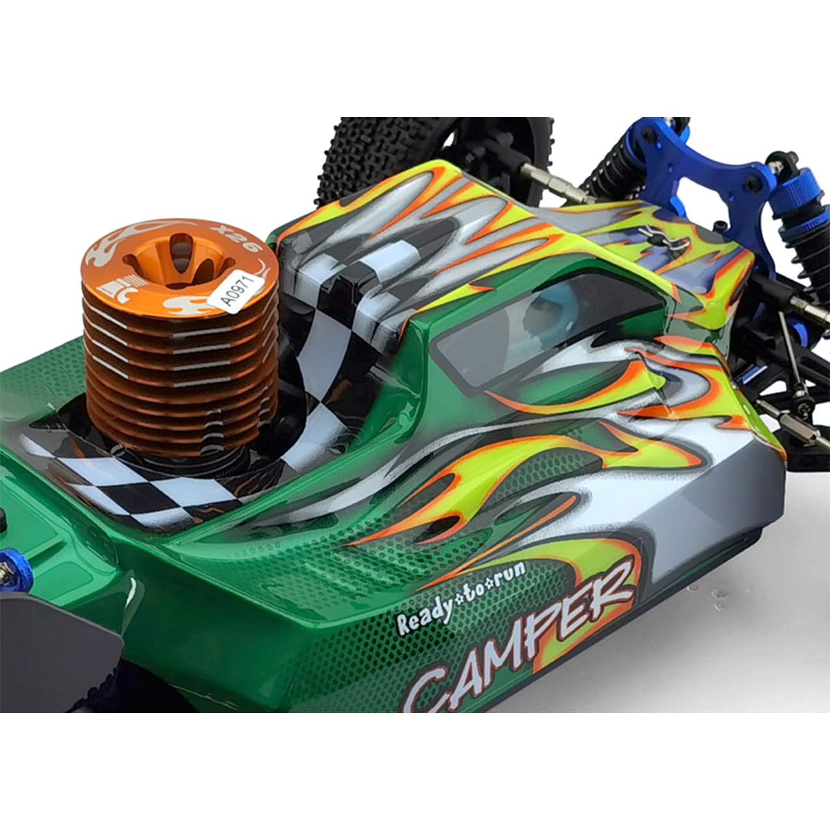 Samochód RC w skali 1:8, 2,4 G, 4WD, 70 km/h, szybki samochód terenowy RC z ponadwymiarowym zbiornikiem paliwa, silnik Nitro FC.26CXP (wersja RTF)