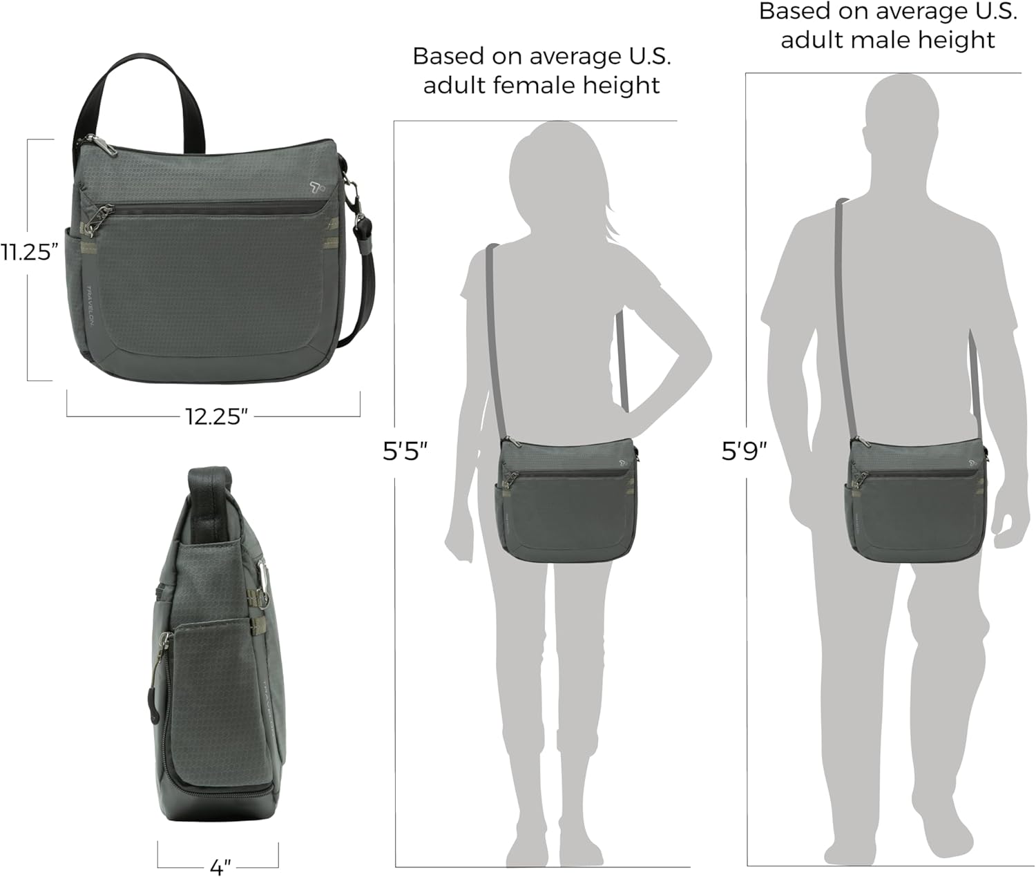 Travelon Anti-Theft Active Medium Crossbody Bag - Image 2