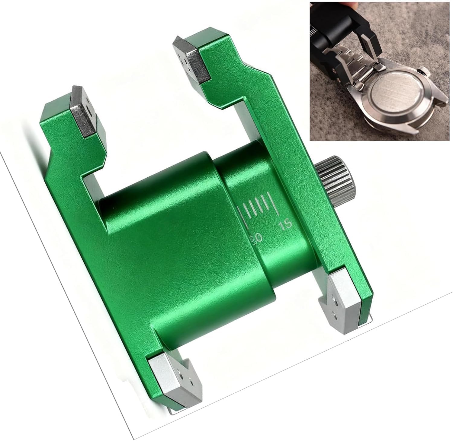 Strumento per La Rimozione del Cinturino Dellorologio - Pinza A Molla A Forma di U, Estrattore per Elastici per Orologiai, Strumento di Precisione per Una Facile Green