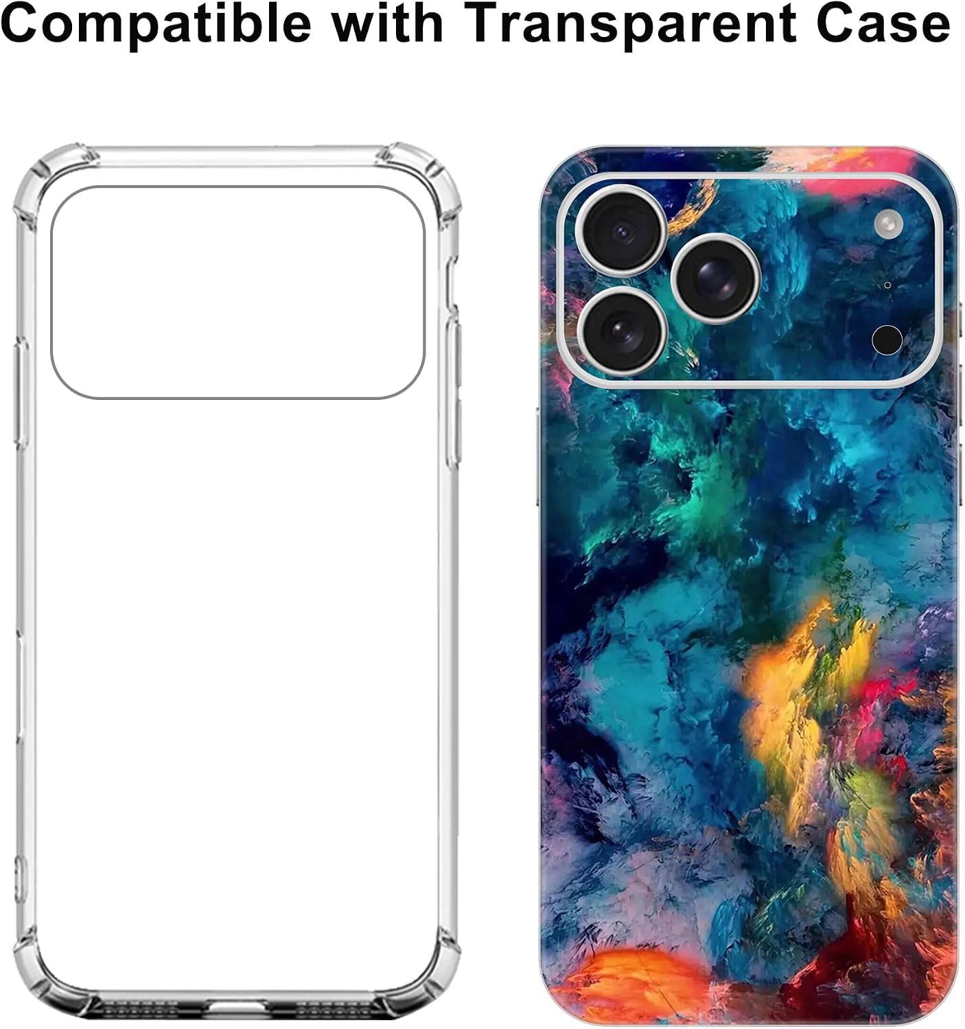Skin Wrap Compatible with 13/14/15/16/17 Pro Max (Orange, 17 Pro Max) image 4