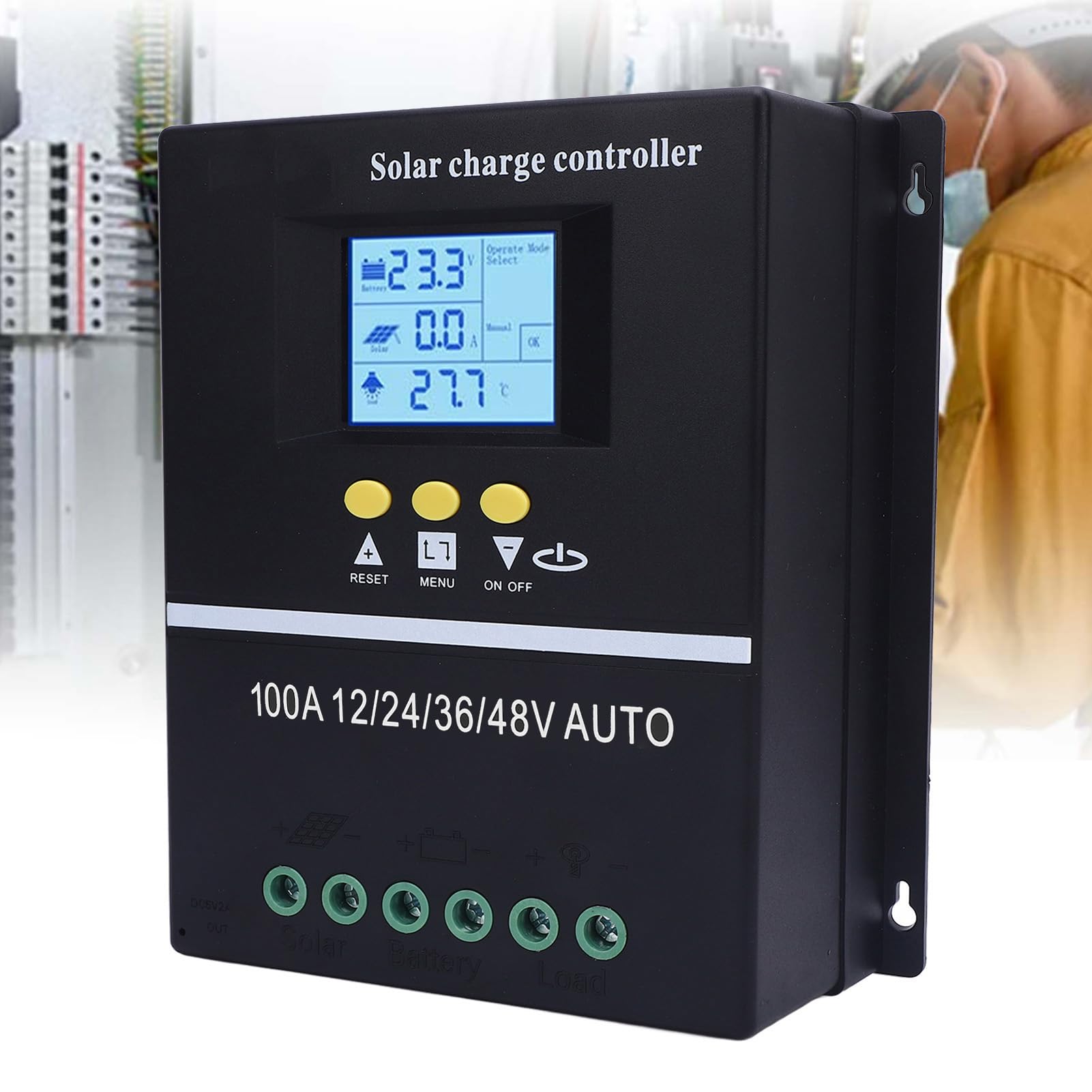 Contrôleur de Solaire 100A MPPT avec Régulateur de Batterie D'affichage LCD