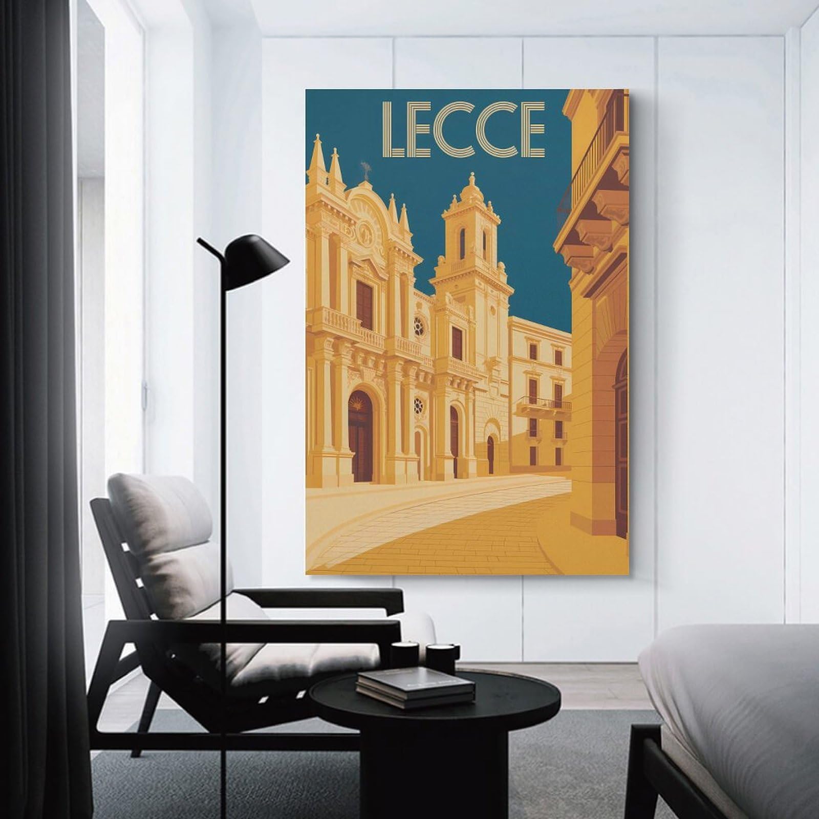 Junmoney Lecce, Italy Travel Room Decor Wall Art 12x18inch(30x45cm), for Wall Displays, Bedrooms Or Room Updates, Ideal for Building A Coordinated Art Wall