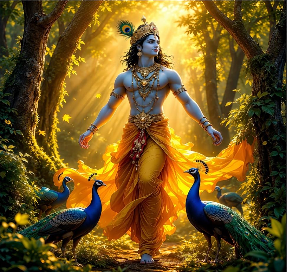 Best Janmashtami Decorations from Amazon India 9 Lord Krishna Pooja Backdrop Cloth 8Ft x 8Ft