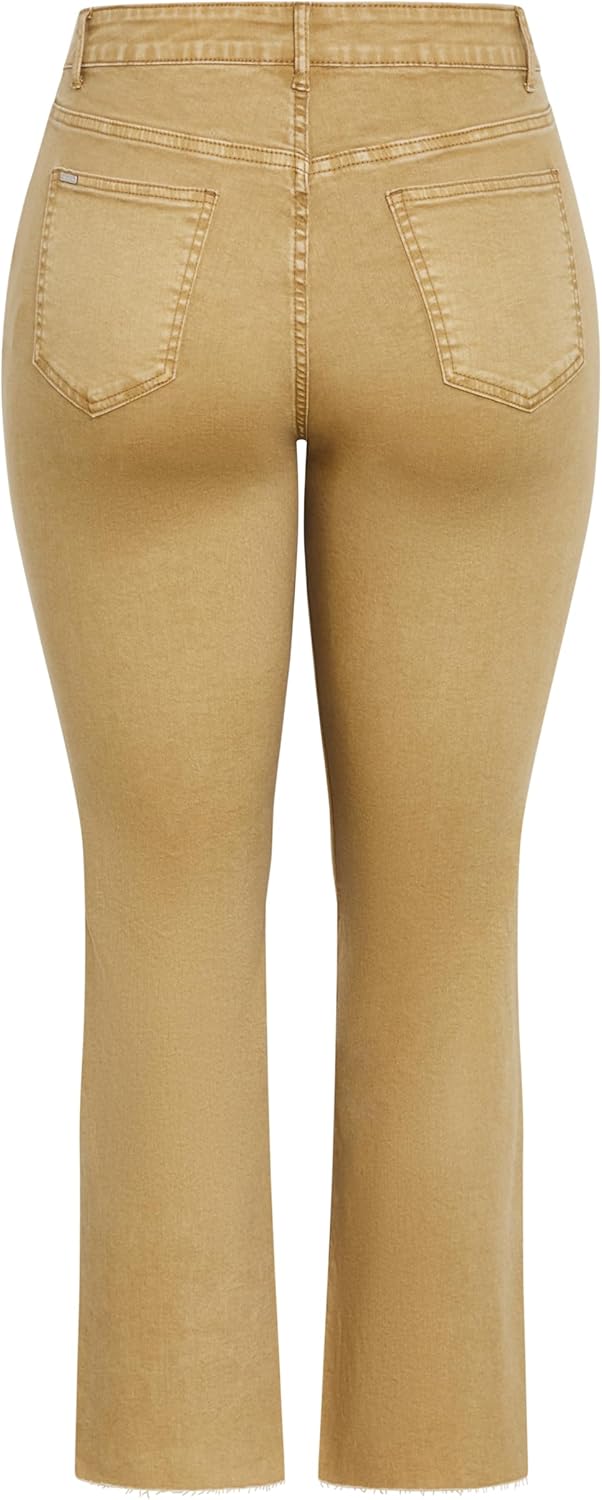 City Chic Women's Plus Size Jean - Harley Clover Row Straight