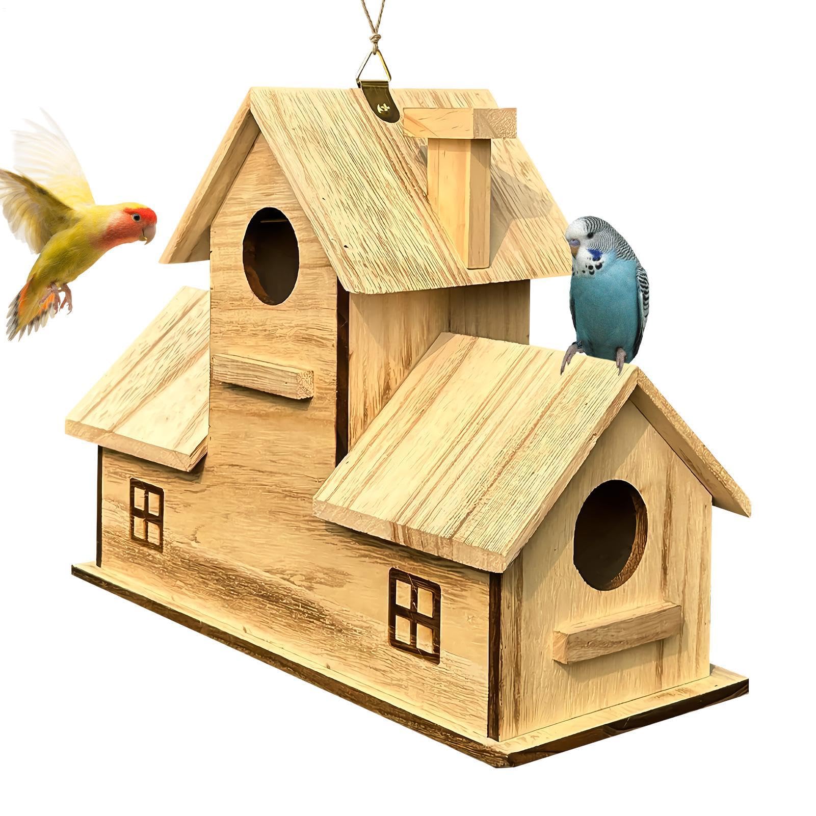Maison pour pinsons contre les intempéries abri oiseaux extérieur