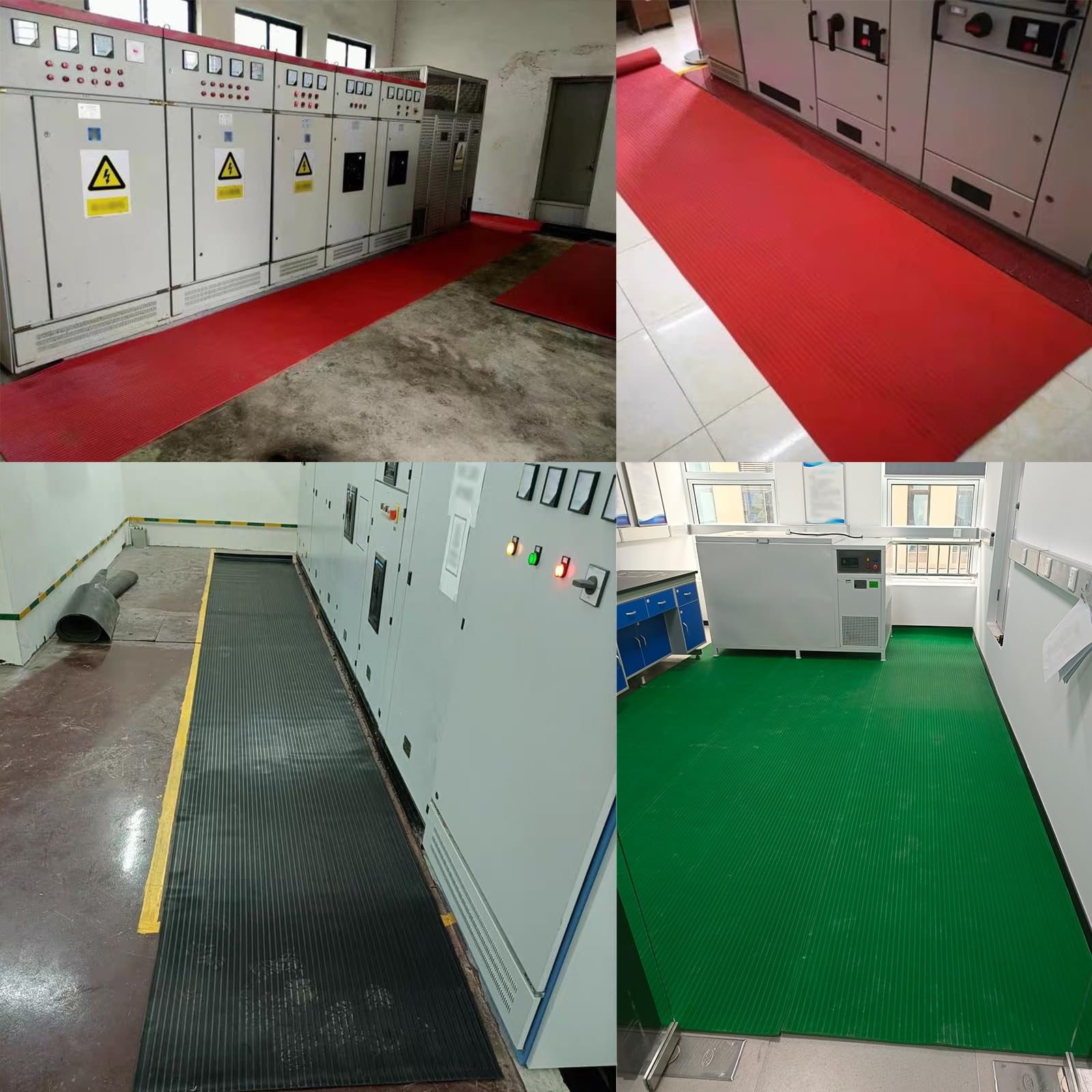 Alfombrilla Aislante, Alfombrilla de Caucho dieléctrico de 3 mm de Espesor - Almohadilla de Suelo Aislante Flexible de 1 m de Ancho para vehículos recreativos y centrales eléctricas, alfombr