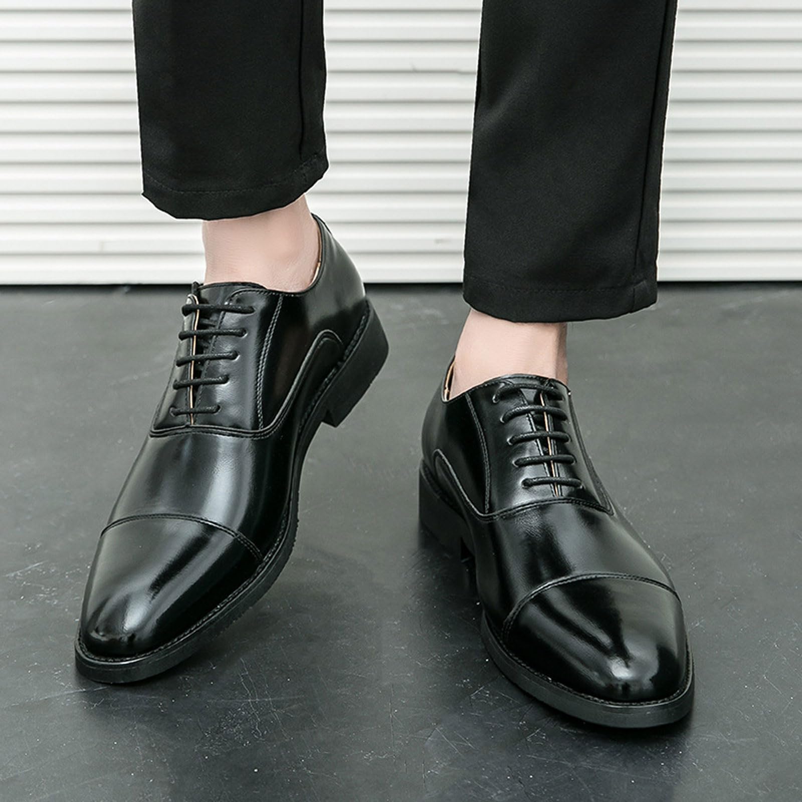 Chaussures Derby Business pour Hommes, Formelles, Mode, Mariage, Banquet