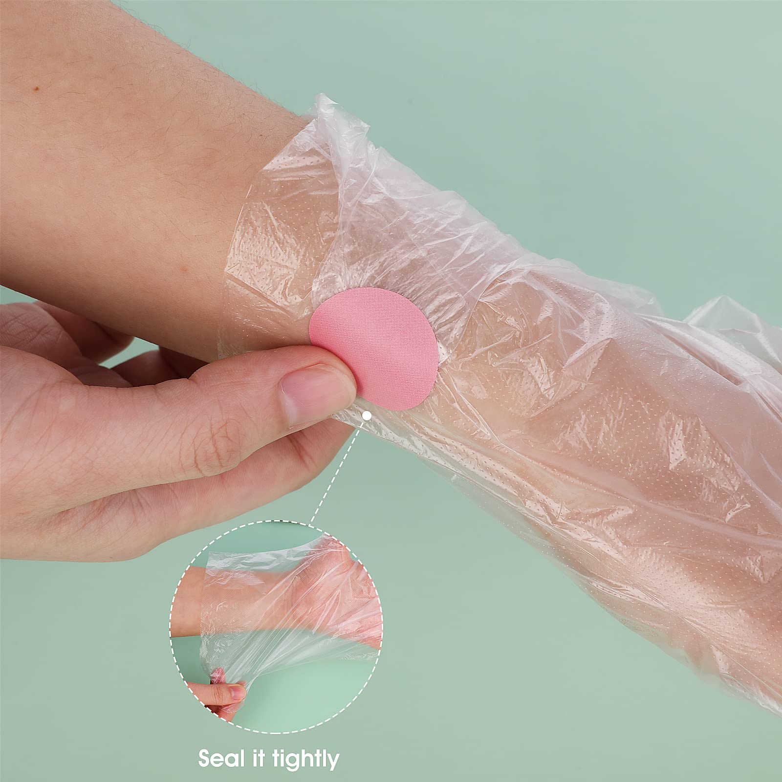 200 Stück Paraffinwachs Handschuheinlagen Paraffinbad Einlagen, Einwegstiefel Paraffin Badeeinlagen Transparent Kunststoff Einweghandschuhe für Hand-Schönheitssalon Haarfärben Spa Wax Treatment