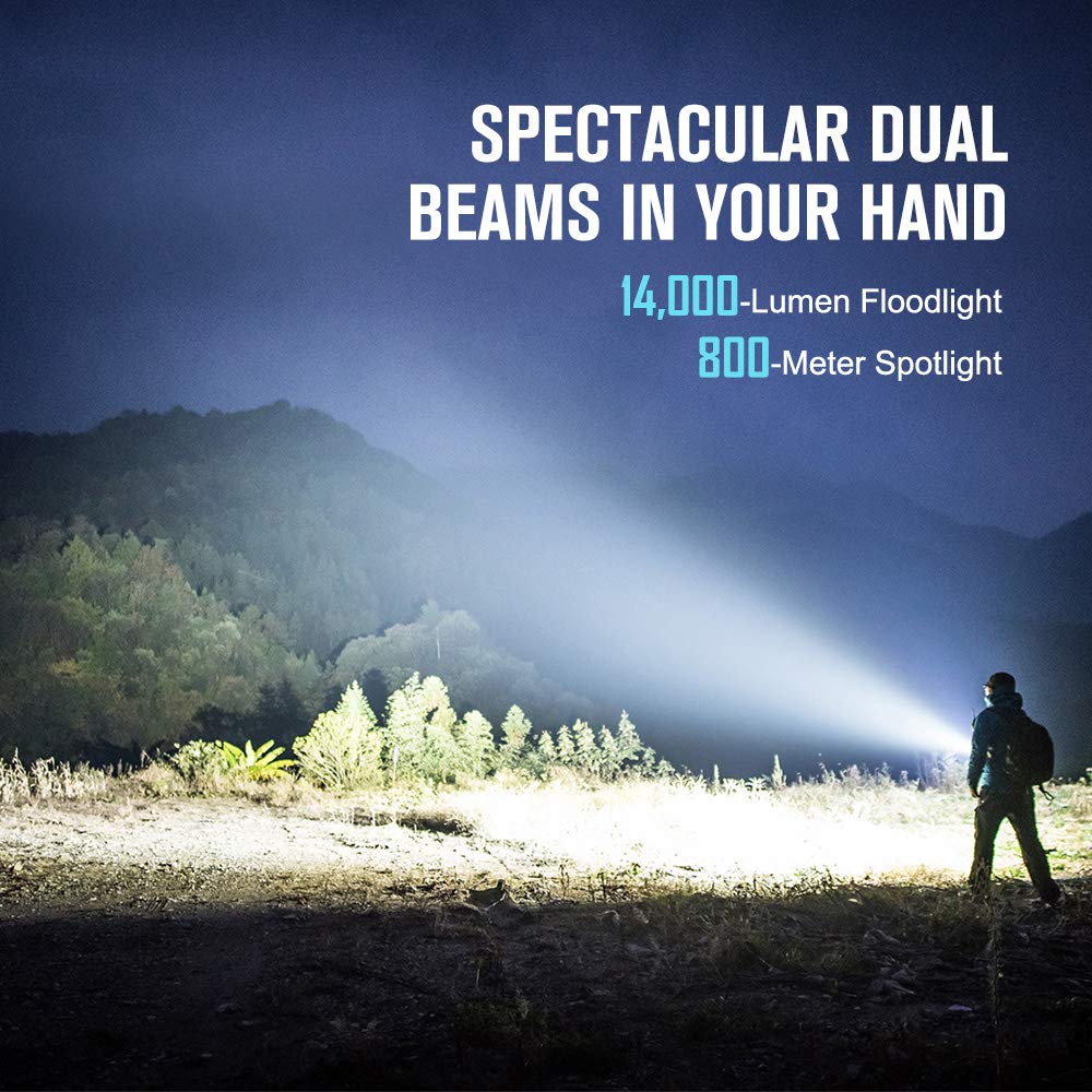 OLIGHT X7R Marauder 2 LED Taschenlampe, Super Hell 14000 Lumen