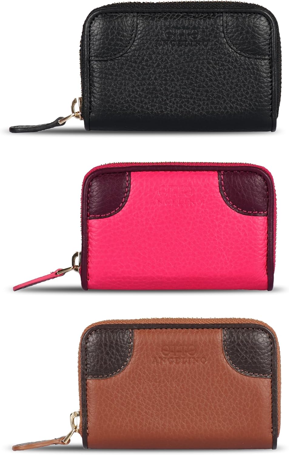 Otto Angelino Genuine Leather Coin and Credit Card Wallet - RFID Blocking – Unisex - Image 6