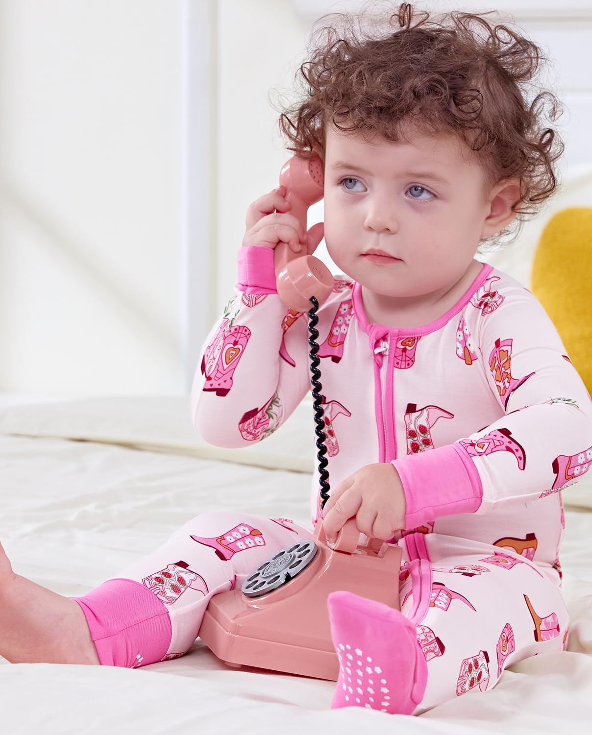 Viscose Derived from Bamboo Baby Footie Pajamas Convertible Newborn Sleeper for Baby Girl Zipper Onesie 0-24M - Image 5