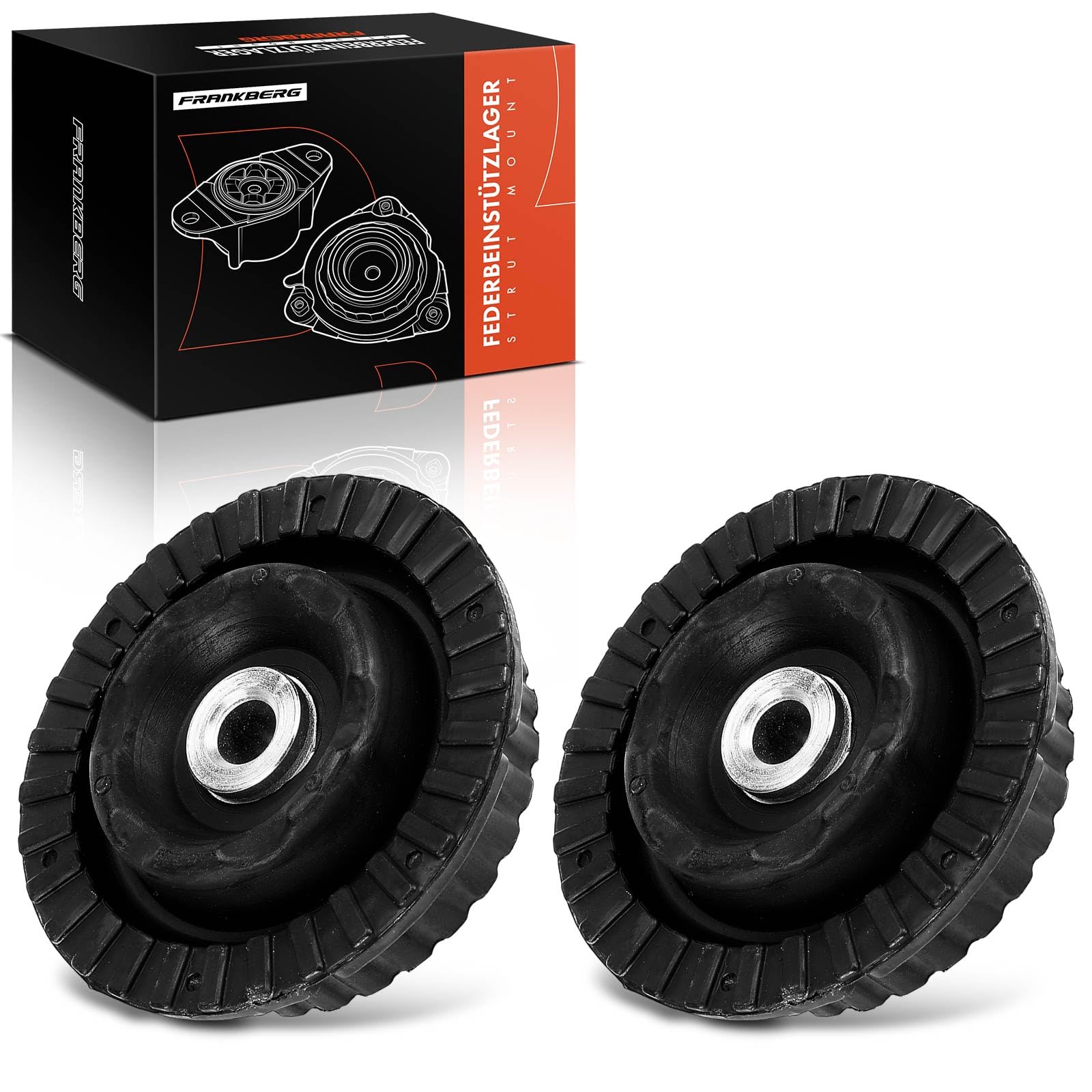 Frankberg 2x Cuscinetti a cupola Cuscinetto di supporto ammortizzatore Anteriore sinistro Destro Compatibile con 147 937 1.6L-3.2L 2001-2010 156 932 1.6L-3.2L 1997-2005 156 Sportwagon 932 166 SM2005
