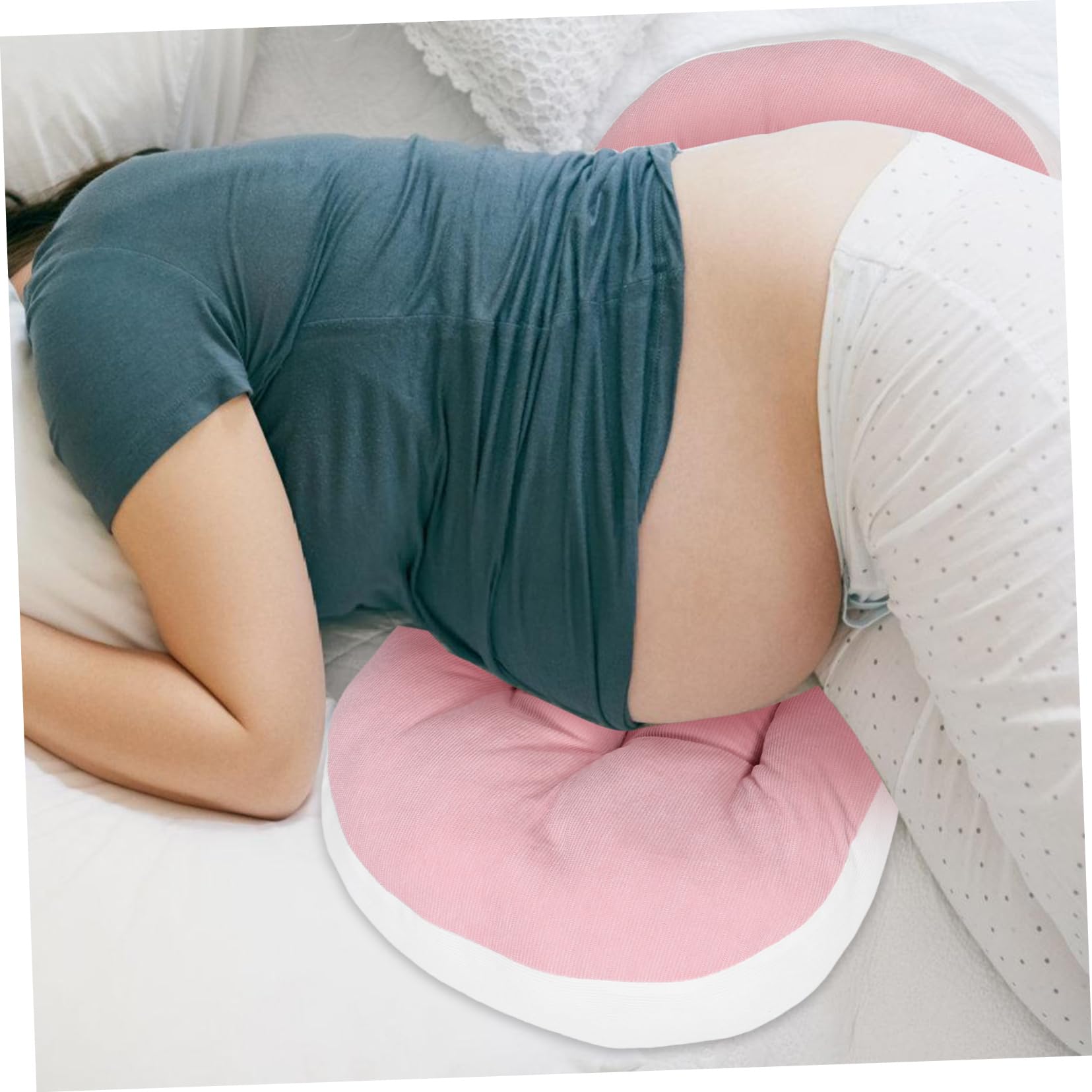 Cuscino Maternità U Shaped per Incinte per Schiena e Cuscino Multifunzionale per Comfort Notturno e Riduzione Del Lombare