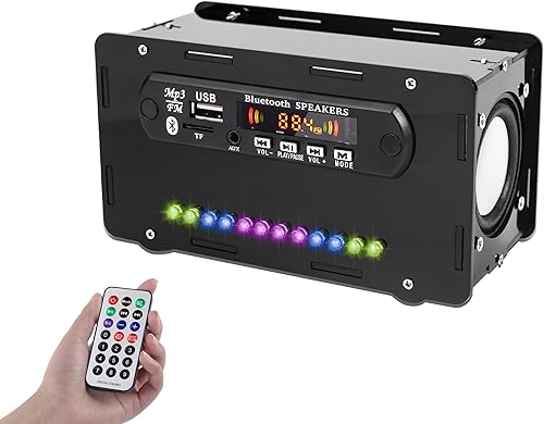 Kit de altavoz compatible con Bluetooth, kit de práctica de soldadura de radio FM para bricolaje, amplificador de sonido USB para el hogar, proyecto