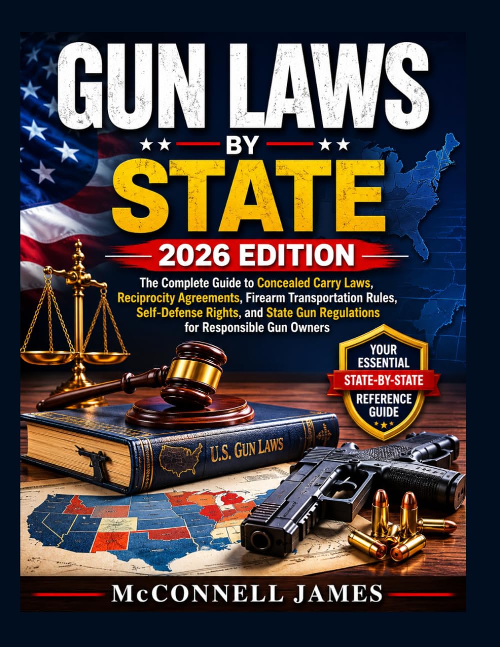 GUN LAWS by State 2026 EDITION: Complete Guide to Concealed Carry Laws, Reciprocity Agreement, Firearm Transportation Rules, Self-Defense Rights, and State Gun Regulations for Responsible Gun Owners