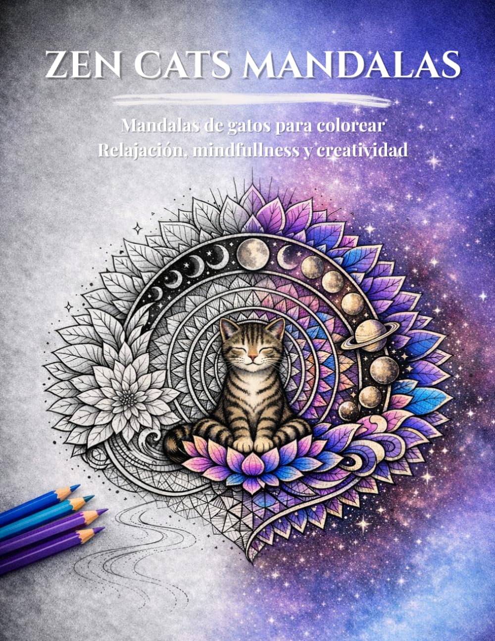 Mandalas de Gatos para Colorear Adultos: Relajación, Mindfulness y Estrés