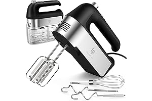 Black+Decker Electric Hand Mixer, 450W Kitchen Mixers with Scale Cup Storage Case