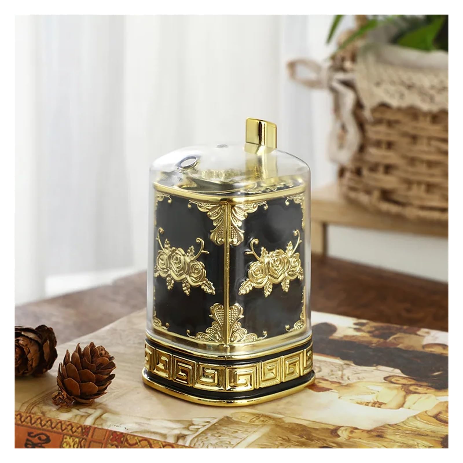 SHBHWS Creative Retro Press Type Toothpick Holder, Fashionable Box, Restaurant, Hotel, Household for Kitchen Restaurant(Color3)