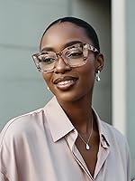 Vista 21 de VISOONE Cat Eye Blue Light Blocking Glasses TR90 Anti-glare Women Calida