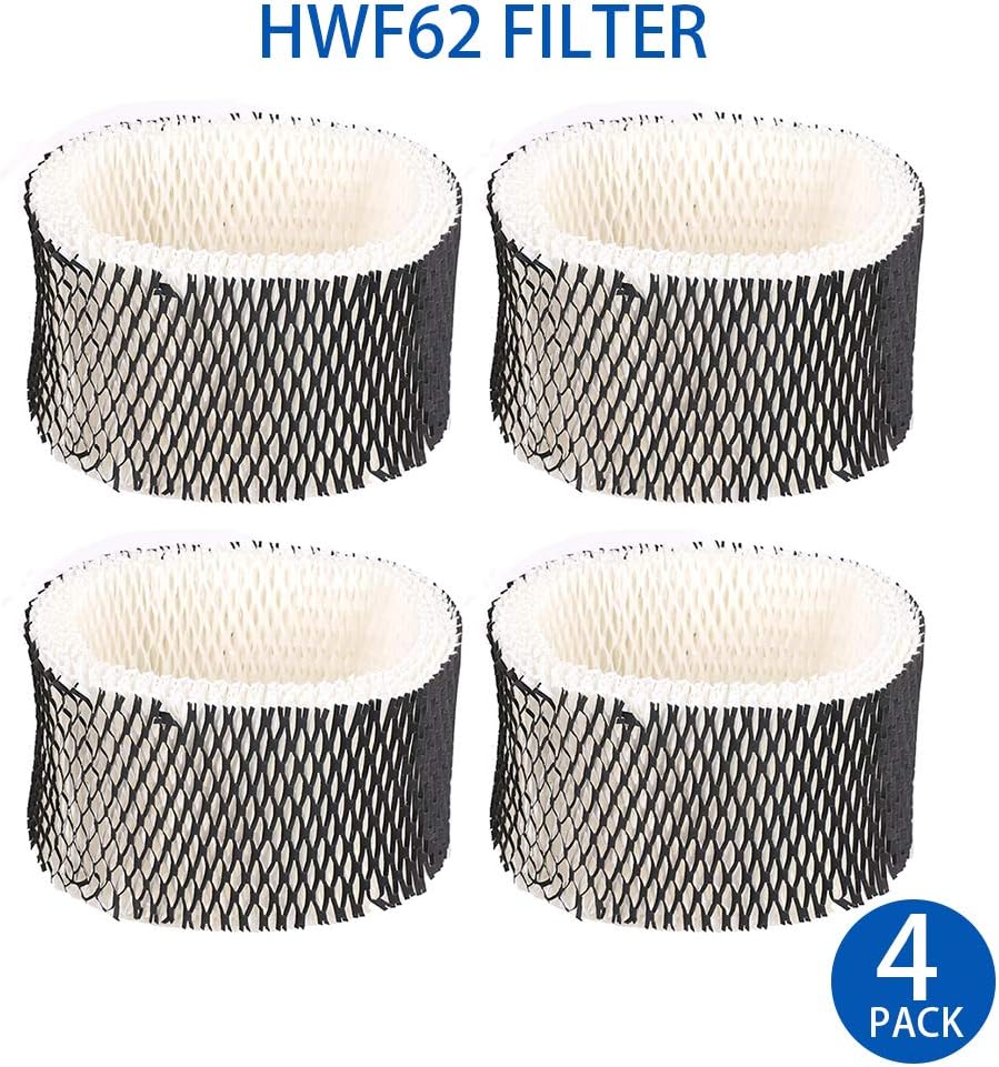 4 Pack HWF62 Humidifier Filter Replacement for Holmes Sunbeam Humidifier Filter A - Replaces HWF62 HWF62CS HWF62D SF212 Filter, Fits Humidifier Models SCM1100, SCM1701, SCM1702, SCM1762, SCM2409 : Appliances