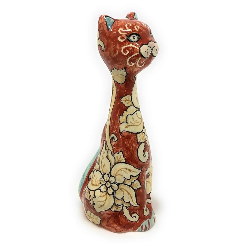 CERAMICHE D'ARTE PARRINI Ceramic Cats Figurine Italian