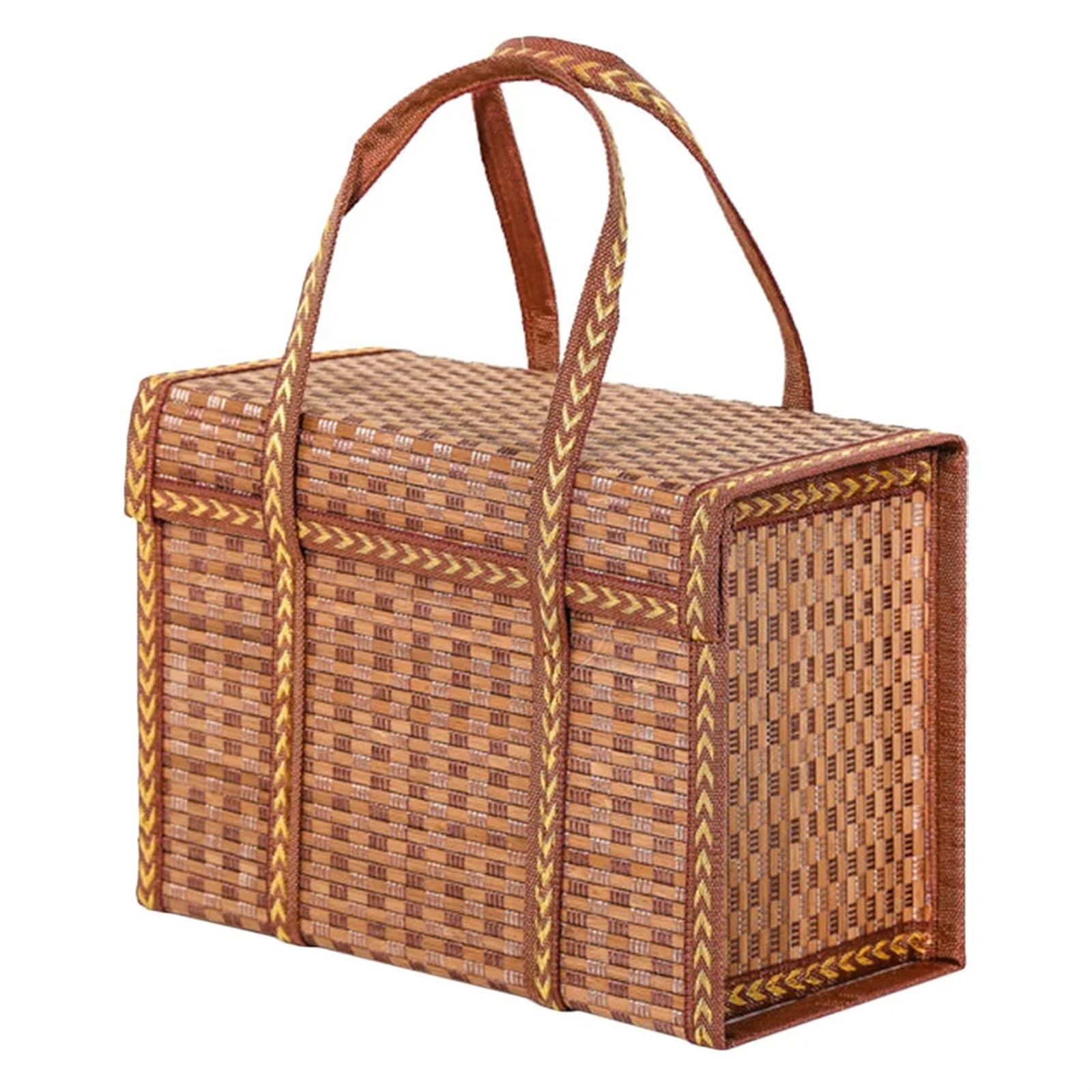 cesta de mimbre, Paja de almacenamiento hecha a mano for pan, soporte mimbre bambú, cesta for exteriores