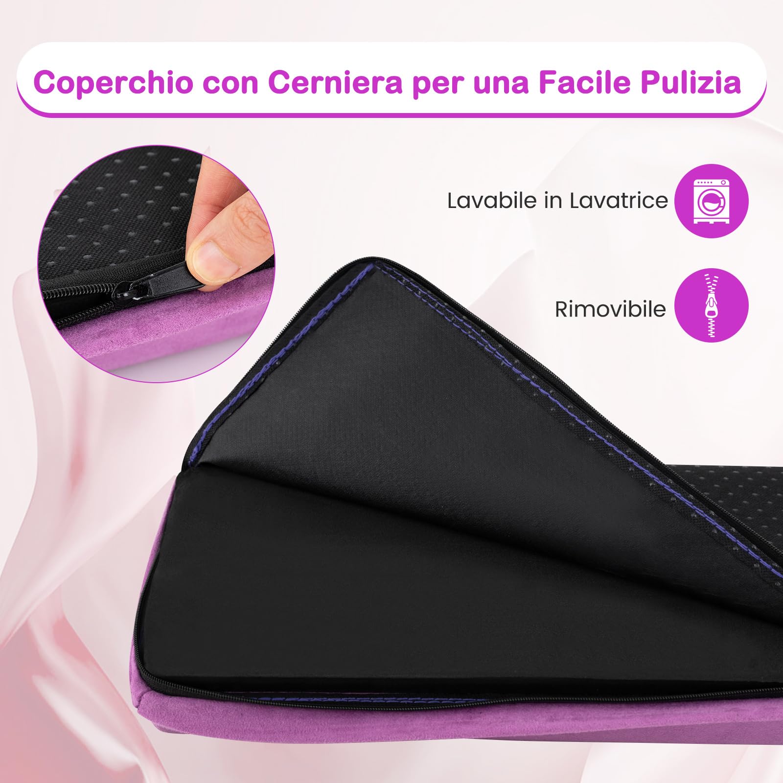COSTWAY Trave Ginnastica per Bambini per Casa 210 cm, Trave di Equilibrio Pieghevole e Portatile con Manici, Copertura in Suede Rimovibile e Fondo Antiscivolo
