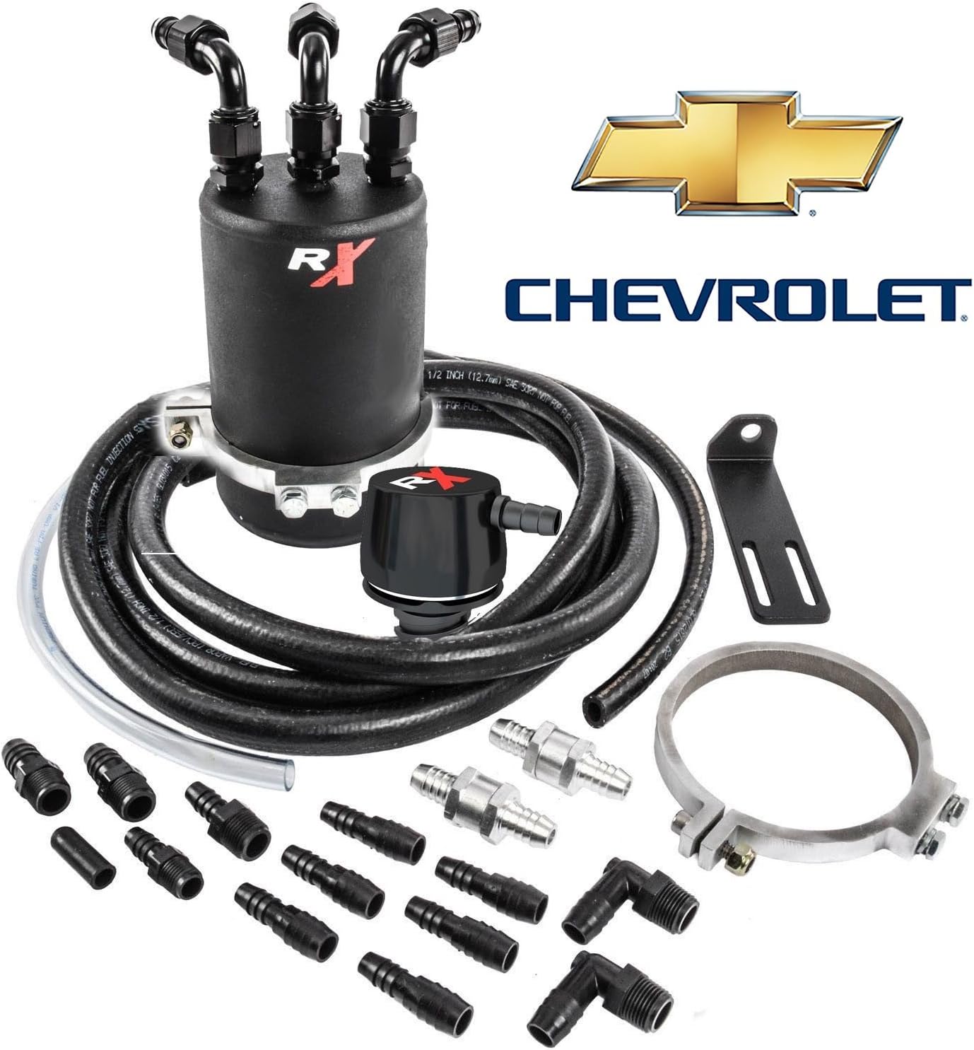 RX DUAL VALVE MONSTER CATCH CAN CHEVY COLORADO 2011 - 2018 3.6