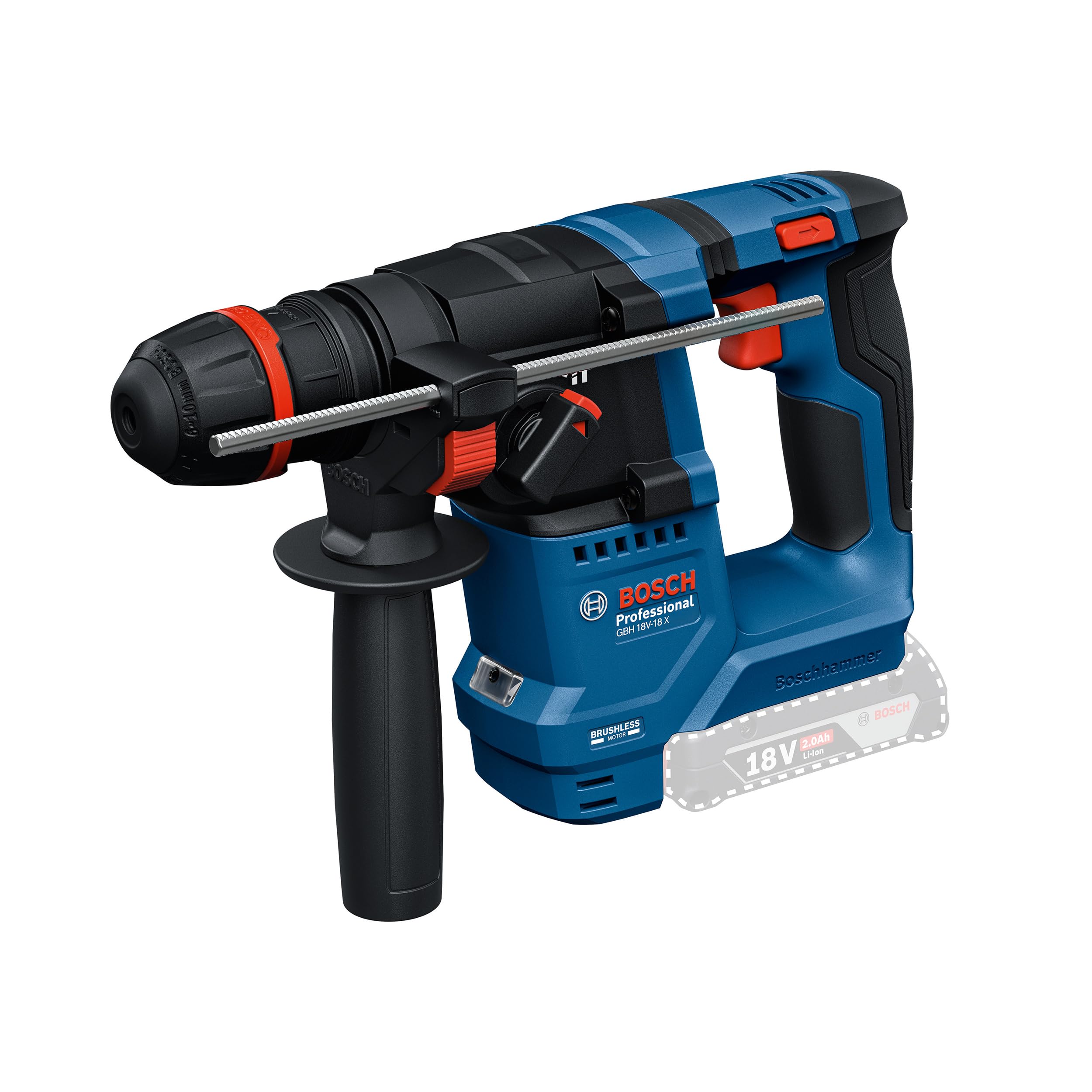 Bosch Professional GBH 18V-18 X Bohrhammer - Akku Mit ONECHUCK & L-BOXX