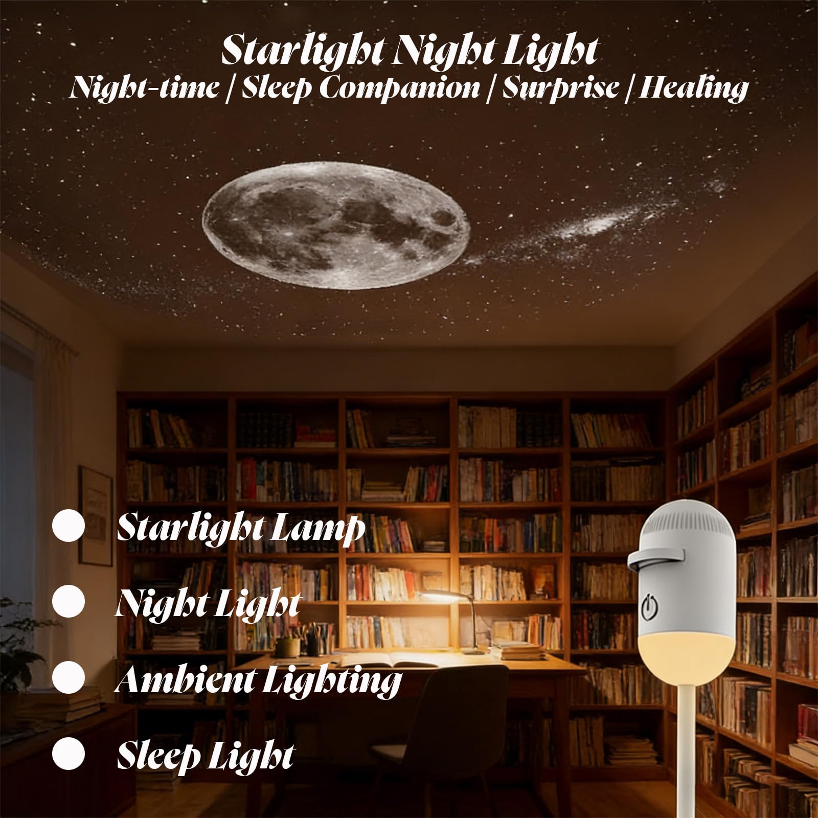 Galix Proiettore Stelle Luci Notturne, Galaxy Projector Night Light,Proiettore Soffitto, Con 6/12/24 Scene Di Proiezione Sostituibili per Camere, Soggiorni oFeste，24-image