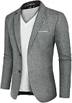 PJ PAUL JONES Mens Casual Sports Coat Lightweight Business Blazer Jacket with Pocket