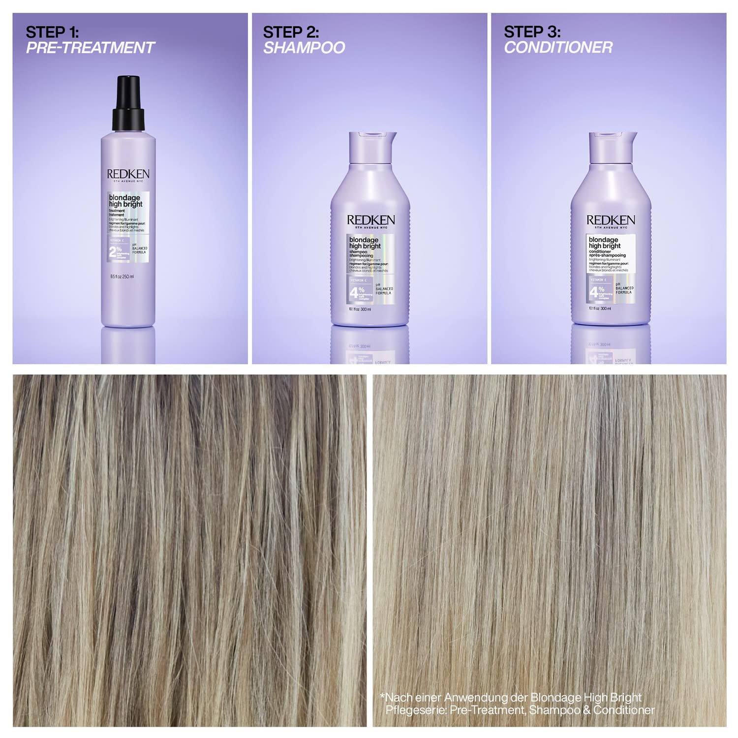 Redken High Bright Conditioner: Aufhellende Spülung für blondes Haar – Ansicht 5