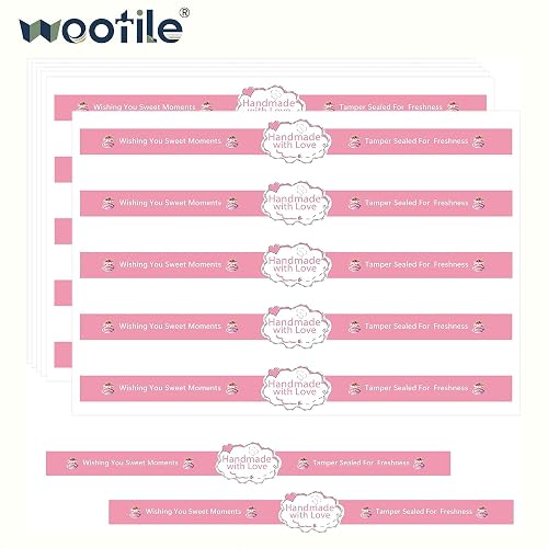 wootile Food Retail Package Seal Stickers 250 Pcs