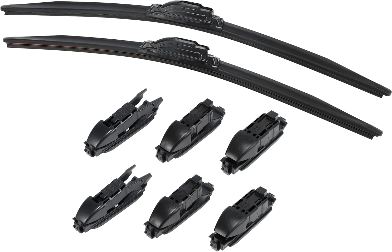 X AUTOHAUX 22"+21" Windshield Wiper Blades Kit for Hook Arm