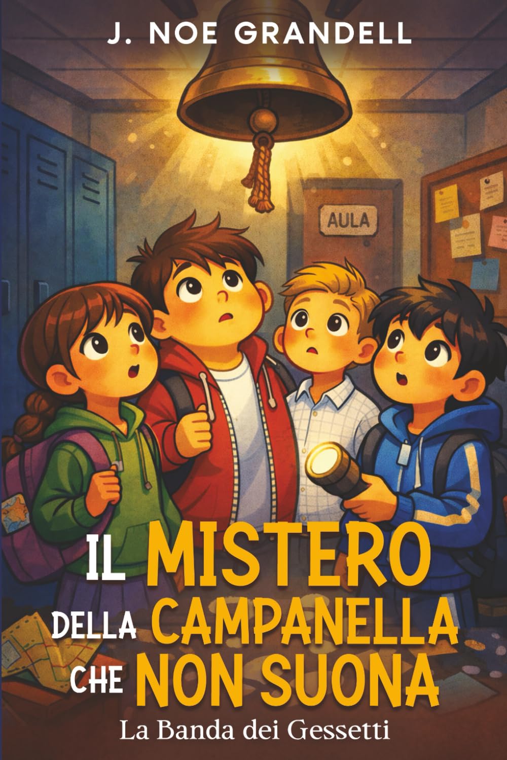 Il mistero della campanella che non suona: Libro giallo ricco di avventura, amicizia, misteri nascosti tra i banchi di scuola. Per bambini dai 7 ai 12 anni.