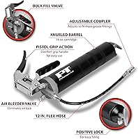 Vista 2 de Pistola engrasadora profesional Performance Tool W54204 de 14oz con empuñadura de pistola, solución de lubricación ergonómica y eficiente