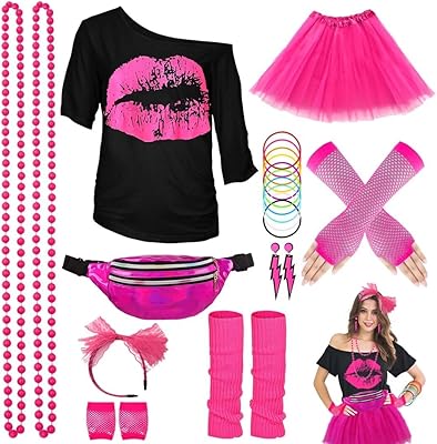 WILDPARTY 80s Fancy Dress For Women, Lip Print Dominican Republic | Ubuy WILDPARTY 80s Fancy Dress For Women, Lip Print Dominican Republic | Ubuy